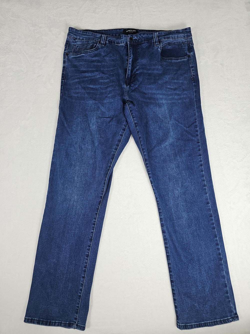 Kenneth Cole Mens Blue Jeans 40x32 Stretch Denim 5 Pocket Pants Casual Medium